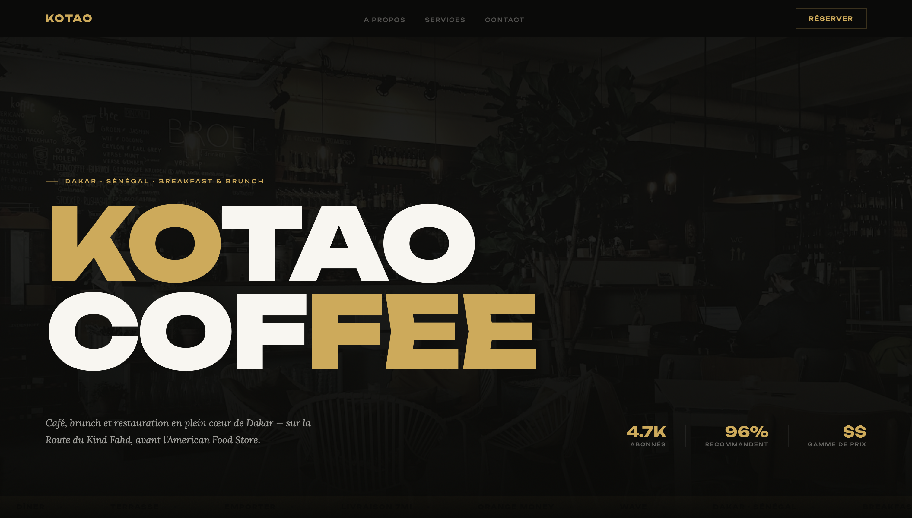 KOTAO Coffee website screenshot